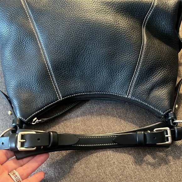 DOONEY BOURKE BLACK PEBBLED LEATHER HOBO - Picture 13 of 16